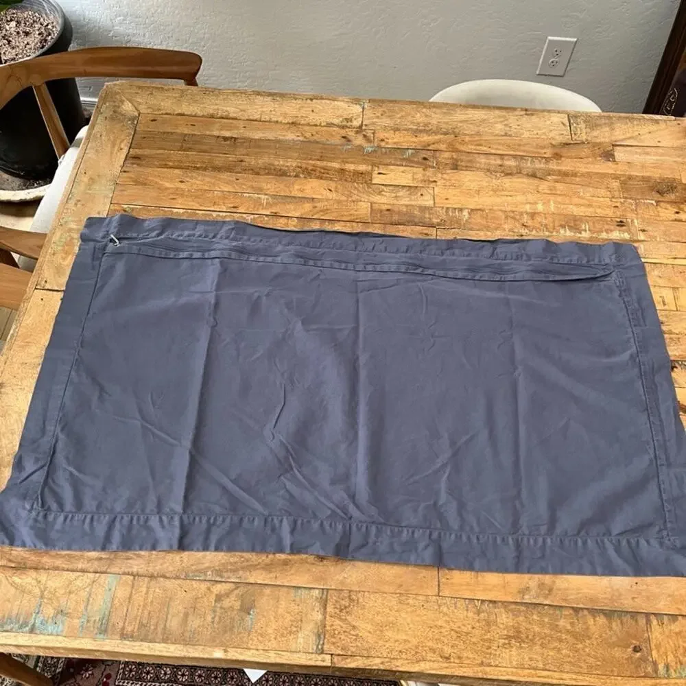 Boll & Branch Gray Signature Hemmed Pillowcase Pair King Size Organic Cotton